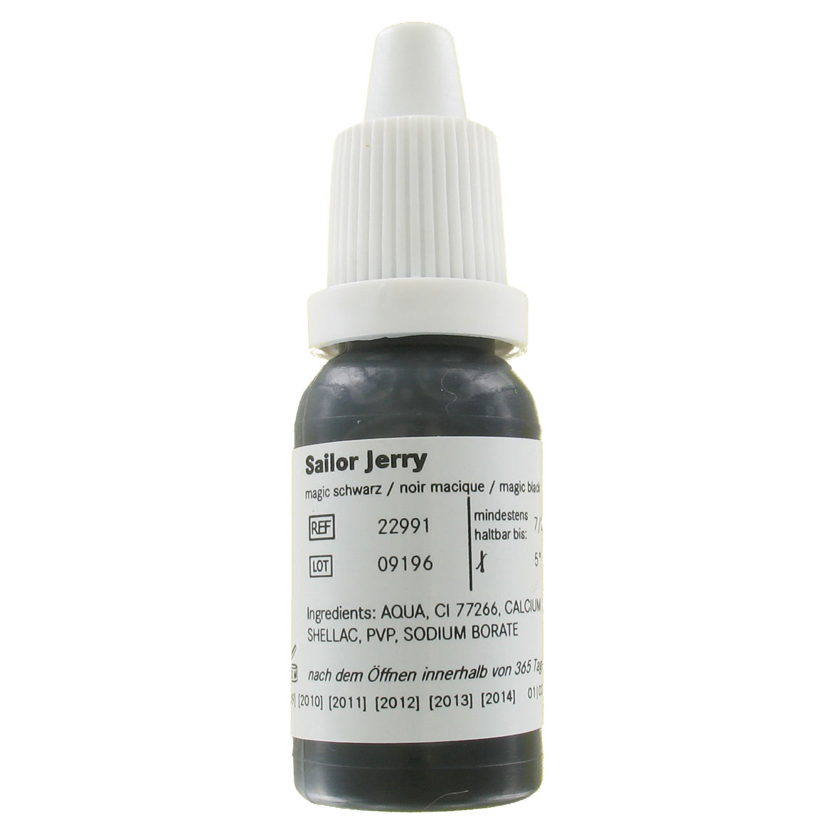 Sailor Jerry magic schwarz 10 ml, traditionelle Tätowierfarbe
